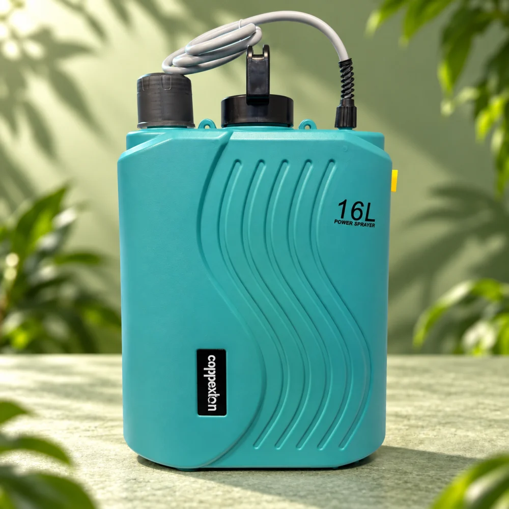  Coppexton 16 L power sprayer in a green product setting